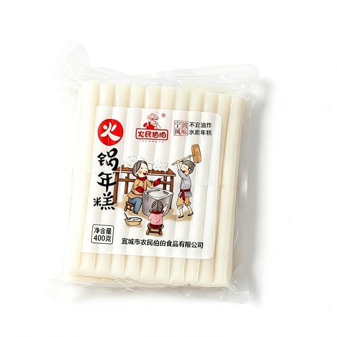 Rice Cake Sticks – Chewy Cylindrical, for Tteokbokki & Stir-Fries, 14.11 oz