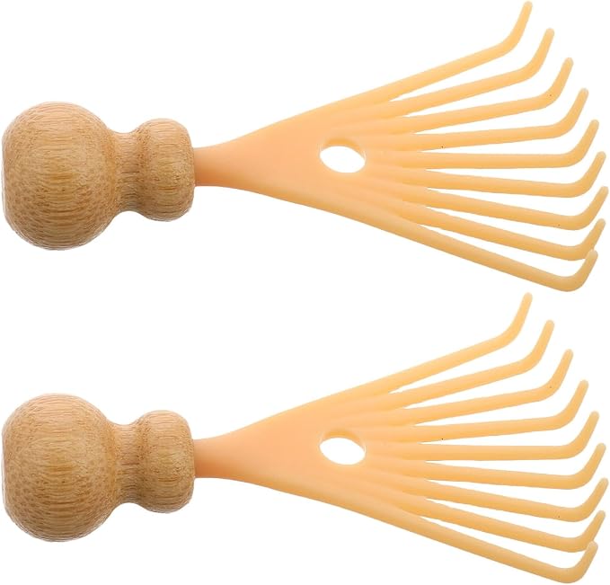 2pcs Manual Scalp Massager Claw Tool Handheld Head Massage Scratcher for Relaxation and Stress Relief Suitable for Men and Women