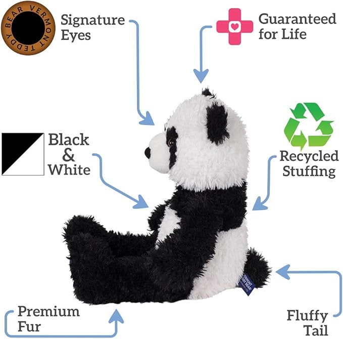 Vermont Teddy Bear Panda Stuffed Animal - Panda Bear Stuffed Animal, 18 Inch