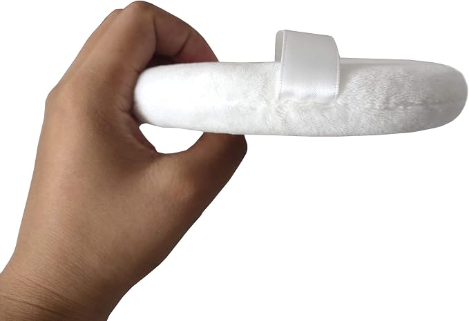 Topwon Powder Puff for Body Baby - 5 Inch - Extra Large Jumbo Size, Use for Dusting Powder or Blending & Setting Makeup Foundation (3 Pieces)