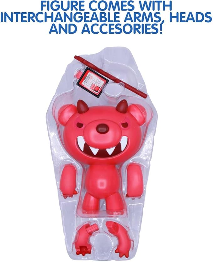 Just Toys LLC Deddy Bears Series 1 Beezlebear – 4" Buildable & Customizable Action Figure