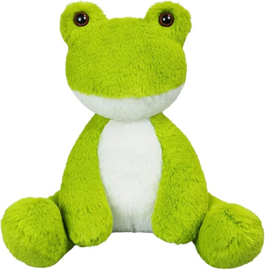 Fruit Green Plush Frog Stuffed Animal Toy, Soft Cuddly Plushie Hugger Toy for Boys & Girls, Gifts for Kids or Girlfriend, 8.5 Inches