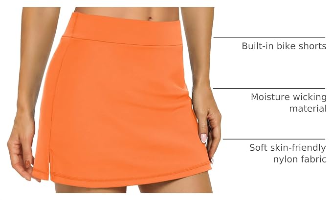 LouKeith Tennis Skirts for Women Golf Athletic Activewear Skorts Mini Summer Workout Running Shorts with Pockets