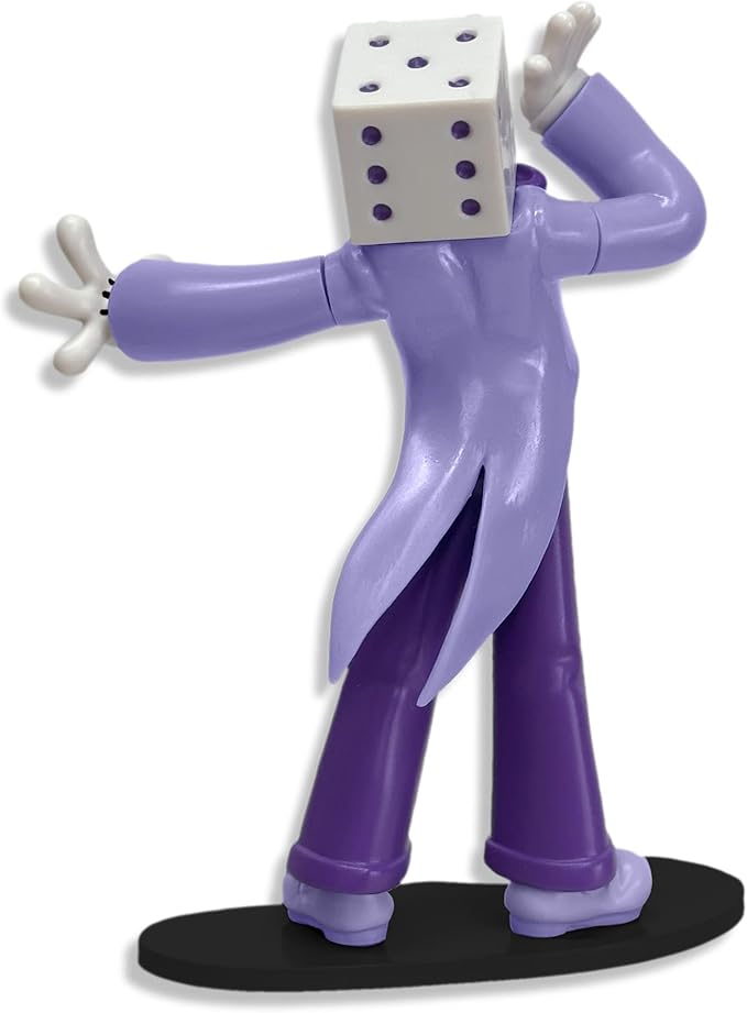 Toynk Cuphead King Dice Create-A-Figure 4-Inch Mini Adult Figure | Interchangeable Parts for Posing, Customization