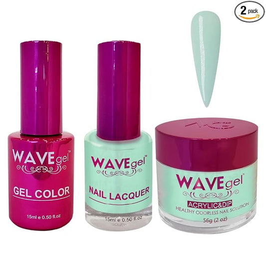 WAVEGEL Soak-Off Gel, Nail Lacquer & Acrylic/Dip Powder Matching Set - Princess Collection - #59 Bowtie