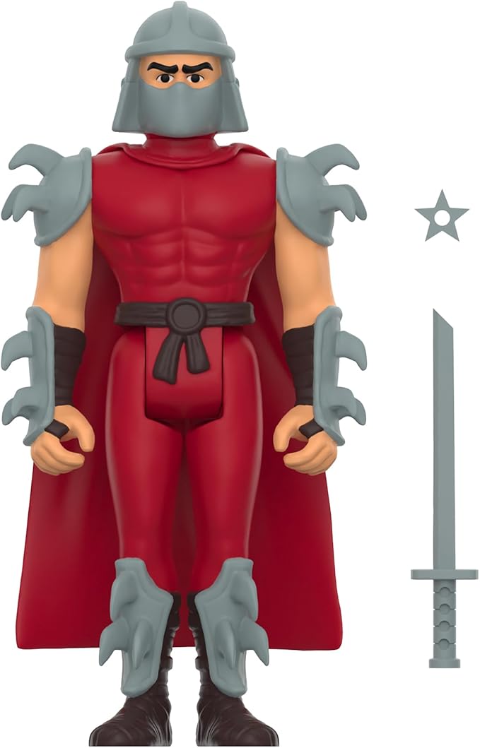 Super7 Teenage Mutant Ninja Turtles Shredder (Comic Color) - 3.75" TMNT Action Figure with Accessories Classic Cartoon Collectibles