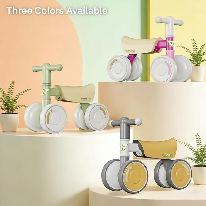WinHope Baby Balance Bike for 1 Year Old Boys Girls,12-36 Month Toddler Balance Bike with 4 Wheels,Toddler First Bike,Girls First Birthday Gifts