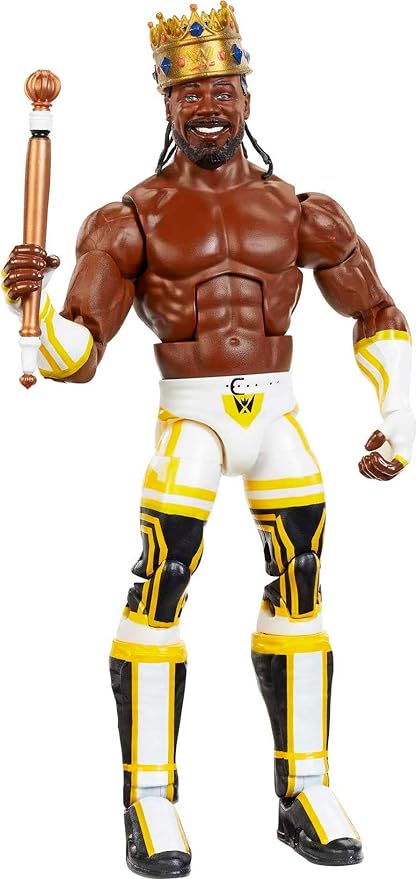 Mattel WWE King Woods Elite Collection Action Figure, Deluxe Articulation & Life-like Detail with Iconic Accessories, 6-inch