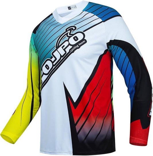 Dirt Bike Jersey for Youth, Kids Mountain Bicycle Shirt Long Sleeve Children Downhill Jerseys for Motorcycle Motocross