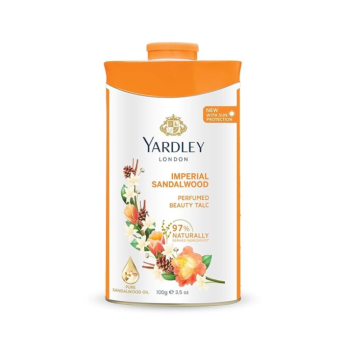 Yardley London Perfumed Talc Sandalwood 100g