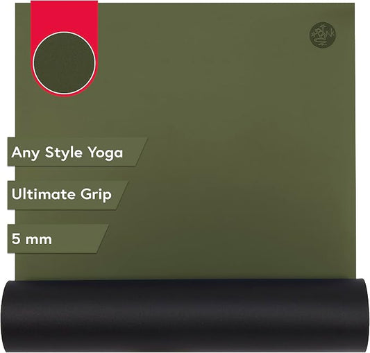 Manduka GRP Adapt Yoga Mat 71" - 5mm | Ultimate Grip | Sweat Ready for Any Style of Yoga | 71 x 24 x 1/16 inches