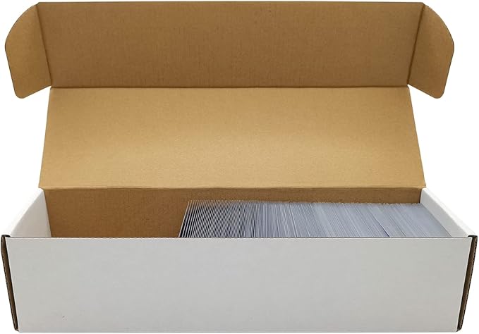 Fageverld Trading Card Storage Box, Mtg Storage Box with Dividers, Cardboard Collector Box for TCG, Baseball Sports Cards, 6 Count