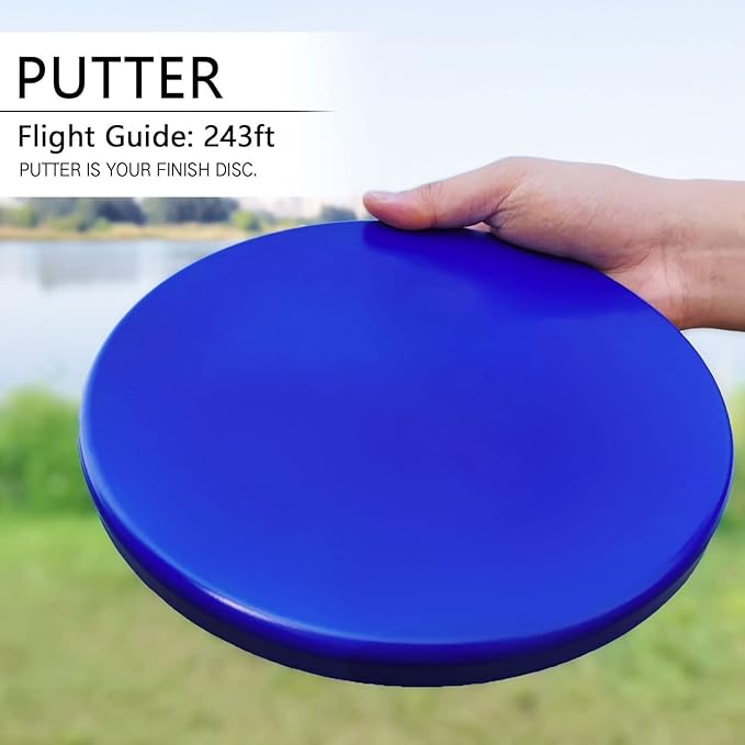 GOOSO Disc Golf Set - Driver, Mid-Range and Putter Discs for Outdoor and Backyard, Comfortable Plastic, 6 Discs Only
