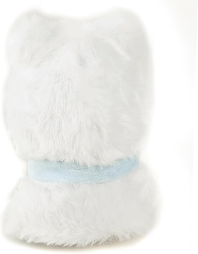 Plush Doll Clothes for Labubu - Cute Animal 17cm Doll Clothing, Premium Doll Accessories Clothes for Collectors or Display - Kawaii White Cat Plush Cape Costume (No Dolls)