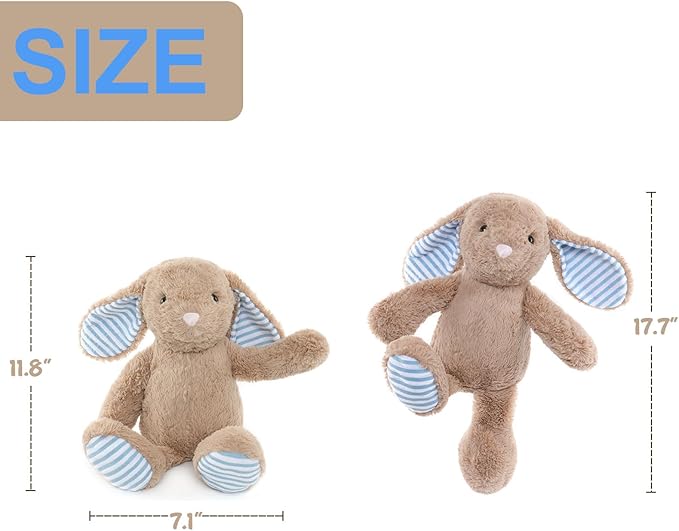 Rabbit Bunny Stuffed Animals Plush Toys for Kids Boys Girls Birthday Bedtime Christmas Easter Gifts