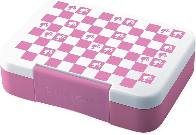 Simple Modern Mattel Barbie Bento Lunch Box for Kids | BPA Free, Leakproof, Dishwasher Safe | Lunch Container for Girls and Boys, Toddlers | Porter Collection | 5 Compartments | Barbie Checkmate