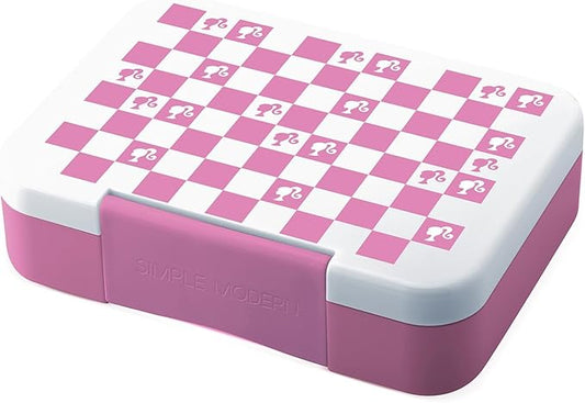 Simple Modern Mattel Barbie Bento Lunch Box for Kids | BPA Free, Leakproof, Dishwasher Safe | Lunch Container for Girls and Boys, Toddlers | Porter Collection | 5 Compartments | Barbie Checkmate