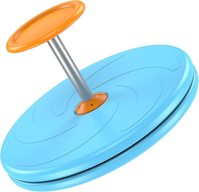 Spinner-X Seated Spinner Sensory Toy, Sit Spinner Sit and Spin Bigger Size and Durable Material for Kids- Ages 3 and up (Blue) by BARNEY KAITE BS…