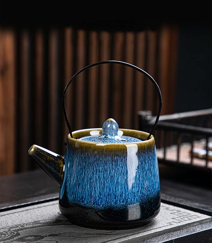 Chinese/Japanese Tea Set, Tea Sets for Women/Adults,Gongfu/Porcelain Tea Set,Tea tray and Filter Included,Suitable for Picnic and tTravel