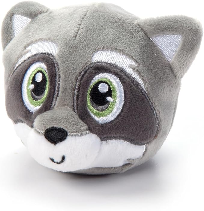 The Petting Zoo Raccoon Stuffed Animal Plushie, Gifts for Kids, Squishiez Wildlife Animal Squeeze Toy, Raccoon Plush Toy, 3 inches