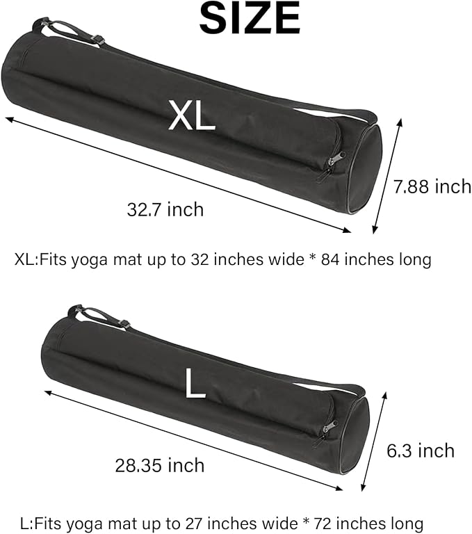 EVEME Yoga Mat Bag for Women & Men,Travel Yoga Gym Bag for 1/4" 1/3" Thick Exercise Yoga Mat,Fitness mat bag,sprot mat pouch