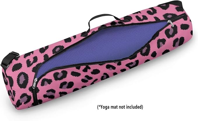Yoga Mat Bag with Adjustable Shoulder Strap and Handle Zipper, 30in Wide x 6.3in Diameter for Yoga Mat Storage
