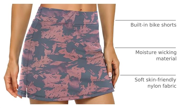 LouKeith Tennis Skirts for Women Golf Athletic Activewear Skorts Mini Summer Workout Running Shorts with Pockets