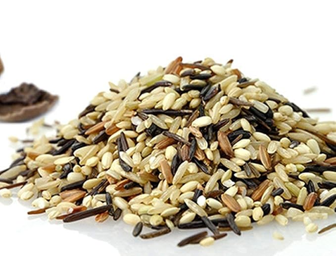 ROM AMERICA 8 Premium Healthy Mixed Grains Rice with Brown Rice, Wild Sweet Rice, Red Rice, Whole Barley, Oat, Brown and White Sweet Rice - 4 Pound (Pack of 1)