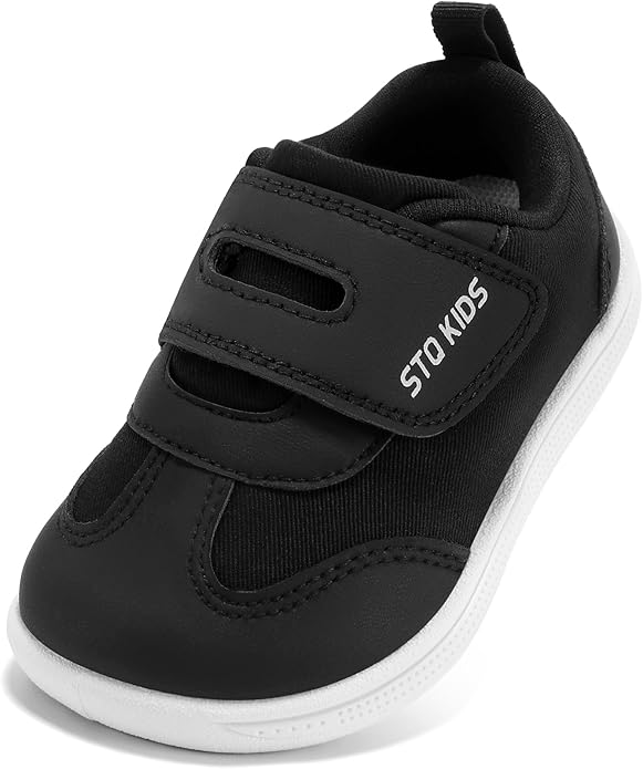 Wide Toe Box Toddler Shoes Zero Drop Boys Girls Barefoot Shoe Non-Slip Little Kids Sneakers for First Walking