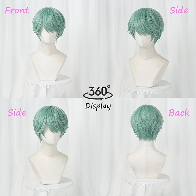 Green Kp Group Dance Wig Halloween Costume Hair Cover for Parties Stage Performances（Green）