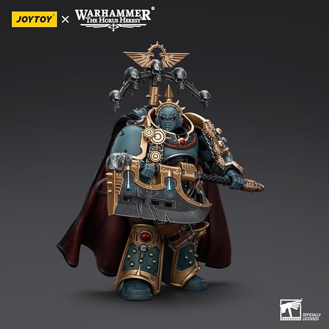 Joytoy Warhammer The Horus Heresy Sons of Horus 1:18 Action Figure Mecha Joy Toy Praetor with Power Axe Collection Model Anime 4.88 inch