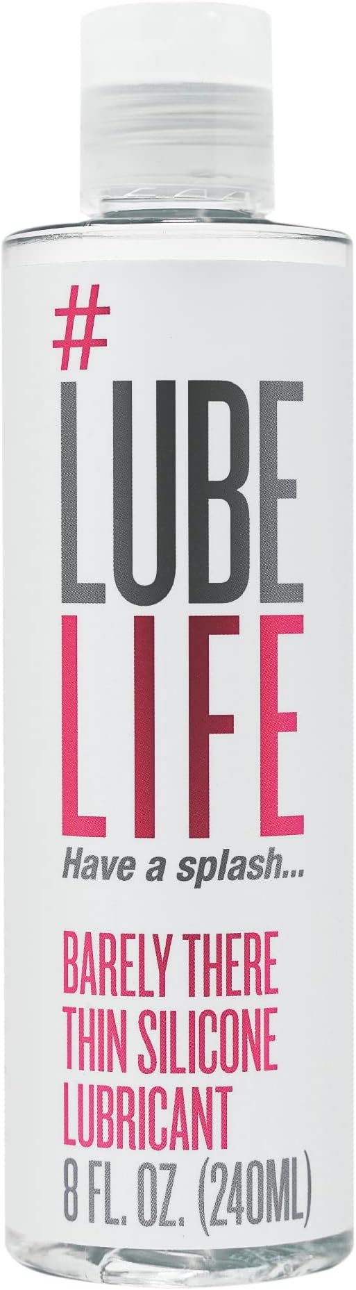 LUBELIFE Barely There Thin Silicone-Based Lubricant, Long Lasting, Water Resistant, Personal Lubricant for Men, Women and Couples, 8 Oz