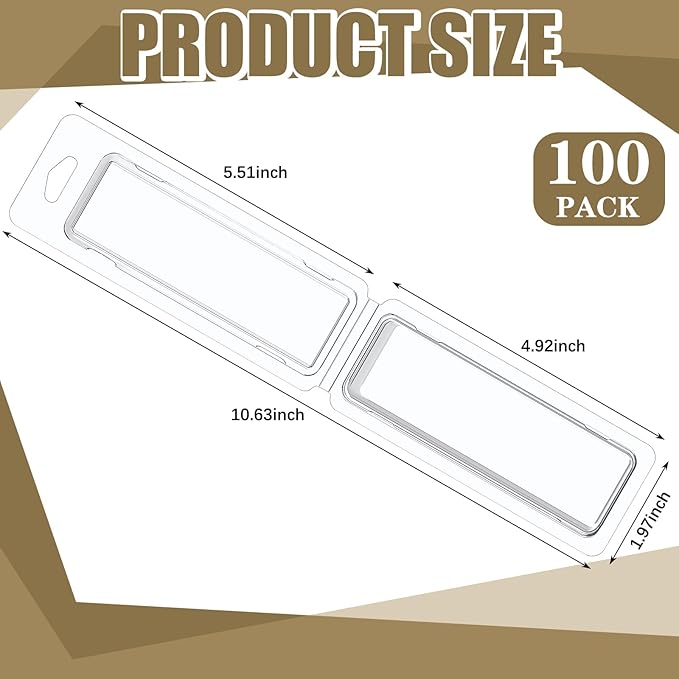 Wesiti 100 Pcs Plastic Blister Clamshell Protective Case Action Figure Display Protective Case for Action Figure Prevent Scratches PET Protector