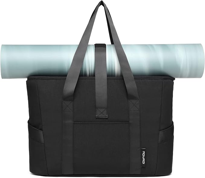 MOYAQI Gym Bag for Women with Zipper, Nurse Work Tote with Compartments, Womens Beach Yoga Bag for Sport, Travel