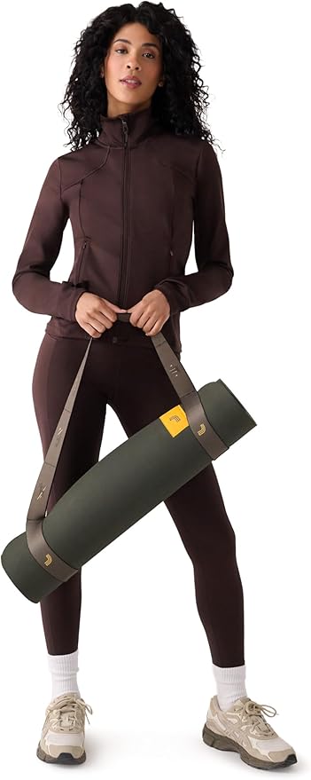 Lolë Pose Yoga Mat for Women with Strap Carrier – Non-Slip 5mm Thick