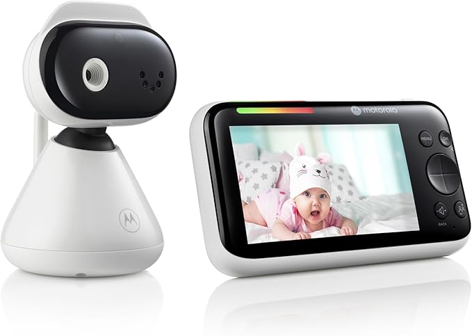 Motorola Nursery Video Baby Monitor with Camera and Audio, Wall or Table Mount, 1000ft Range, 2-Way Audio, Temperature Sensor, Lullabies, White Noise, No WiFi, PIP1500