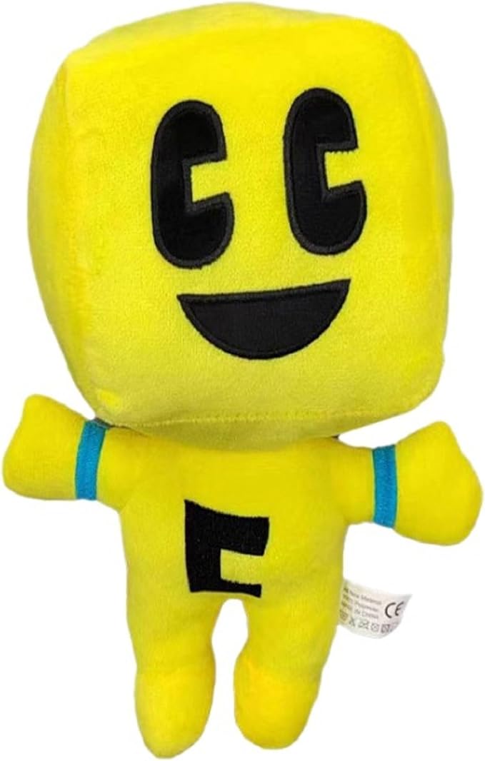 2024 New Creeper Plush Filler(11 inch), Plush Doll Soft Plush Toy Cute Pillow, Favorite Birthday Gift for Boys and Girls (Yellow+Blue)
