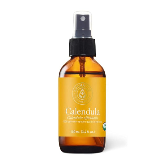 Aromatics International Calendula Hydrosol 100ml | Sweet & Light Natural Aromatic Mist for Skin, Home & Daily Use