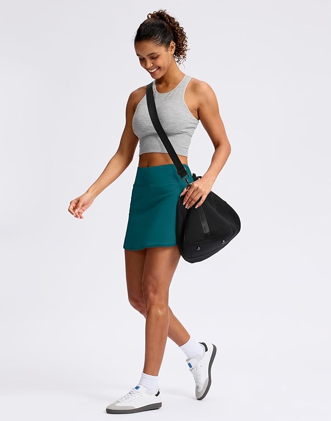 Skorts for Women with Pockets High Waisted Golf Skirts | Built-in Shorts, A Line, Athletic, Casual, Pickleball, Tennis Skirt
