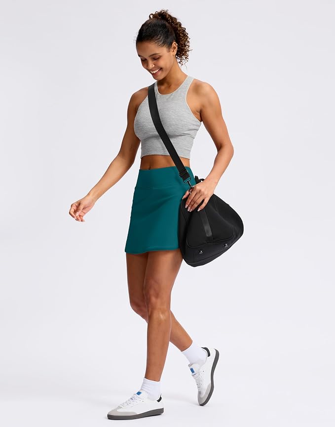 Skorts for Women with Pockets High Waisted Golf Skirts | Built-in Shorts, A Line, Athletic, Casual, Pickleball, Tennis Skirt