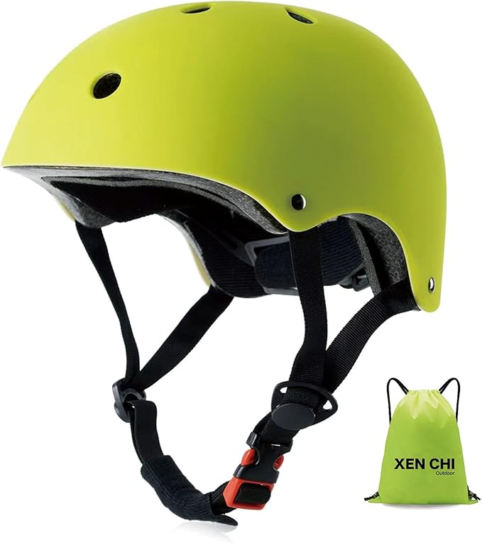 Kids Bike Helmet, CPSC & ASTM Certified, Adjustable EPS Protective Gear, 5 Colors, Multi-Sport for Boys & Girls, 11 Vents, Free Sports Drawstring Bag