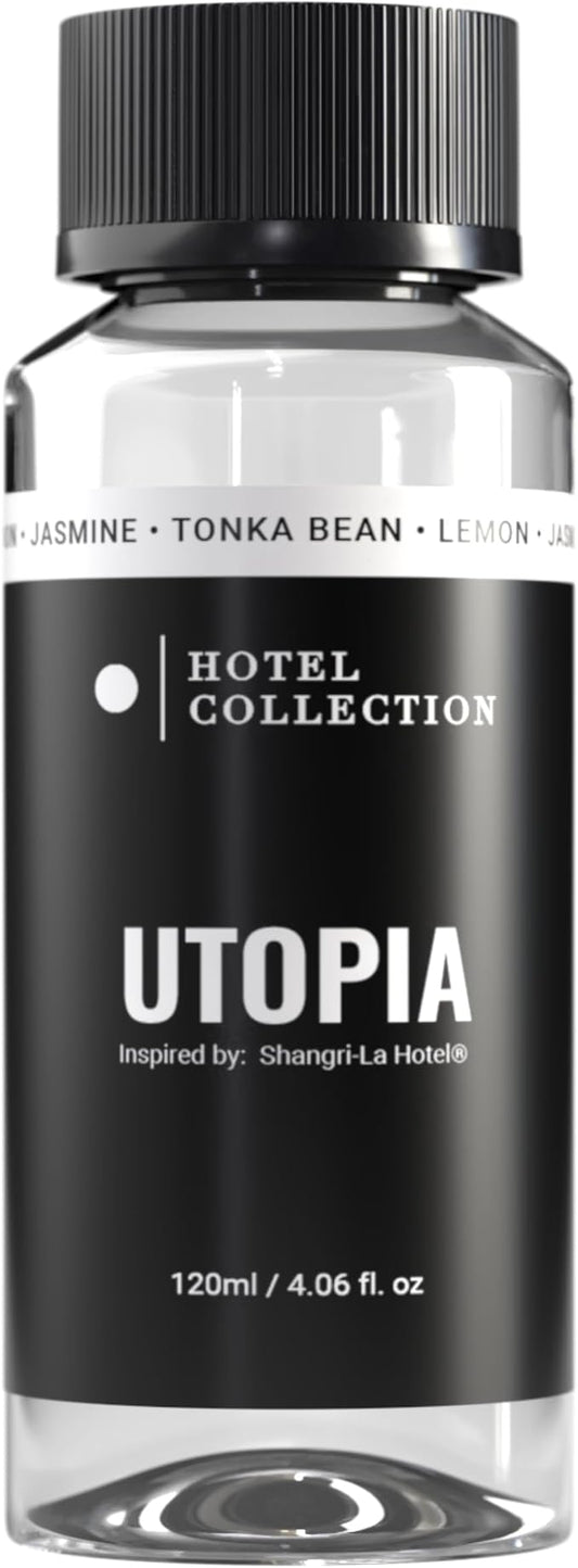 Hotel Collection Diffuser Oil - Utopia - Aromatherapy Essential Fragrance Oil - onka Bean, Lemon & Jasmine - 120ML 4.1 Fl oz