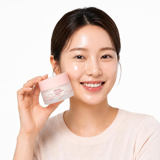 esfolio made in Korea Collagen Nourishing Cream 2.82 Oz, Daily Facial Moisturizer with Collagen, Lightweight Face Cream for Soft and Comfortable Skin, Fast Absorbing Korean Skincare