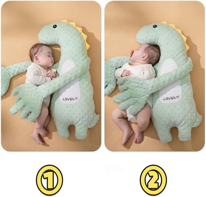 Baby Soothers Toys, Cute Animal Plush Stuffed Doll Toy for Girls Boys, Portable Dinosaur Unicorn Figure Soothing Dolls for Home and Travel (A #)
