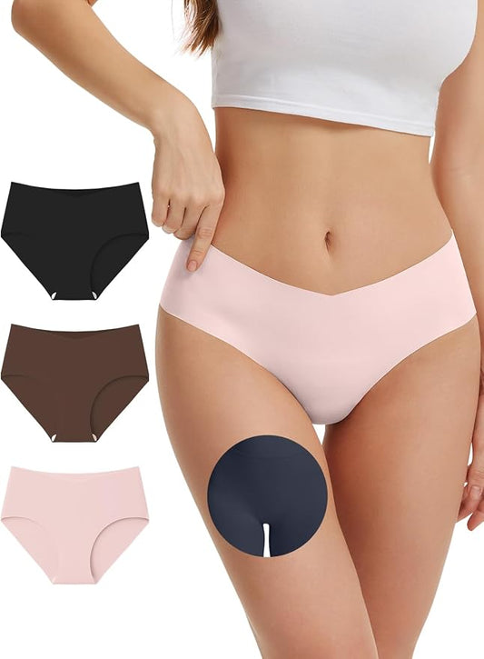 Camel Toe Underwear for Women Seamless Underwear No Show Camel Toe Concealer Invisible Workout Gym Yoga Panties