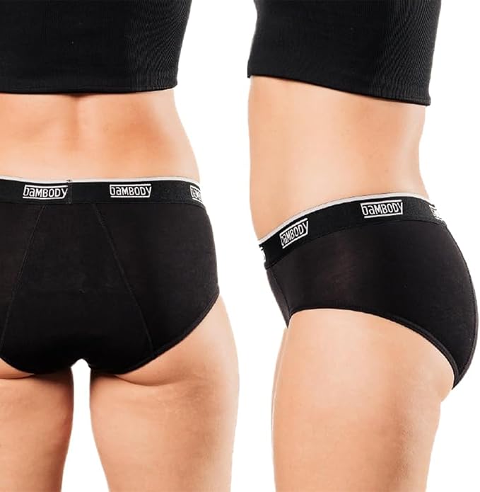 Bambody Absorbent Hipster for Light Flow, Sporty Period Panties for Women & Teens - Comfortable & Soft Protective Active Wear
