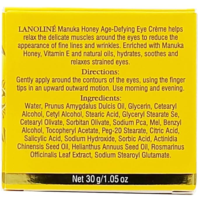 Age-defying Manuka Honey Eye Cream with Kiwifruit Seed Oil