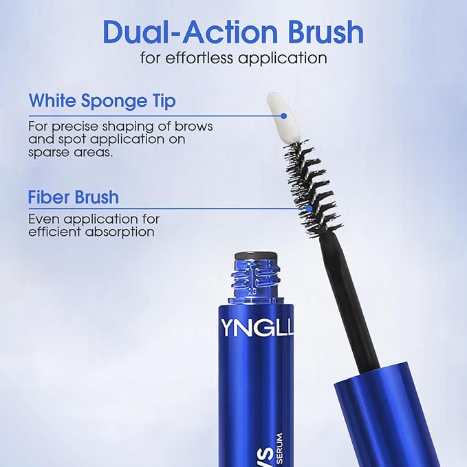 YNGLLC Eyebrow Growth Serum for Women – Plant Extracts Eyebrow Serum to Grow Brows, Brow Serum for Growth Thicker, Longer, Fuller Brows, 5ml