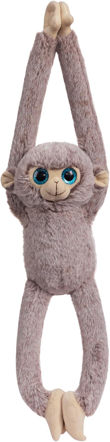 Hanging Monkey Stuffed Animal Stuffed Long Arm Monkey Plush Toy for Kids Grandchildren Friends Family Gray 17 inch