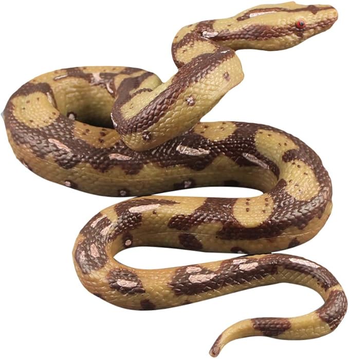 STOBOK Realistic Snake Toy Rubber Snake Figure for Halloween Prank Props
